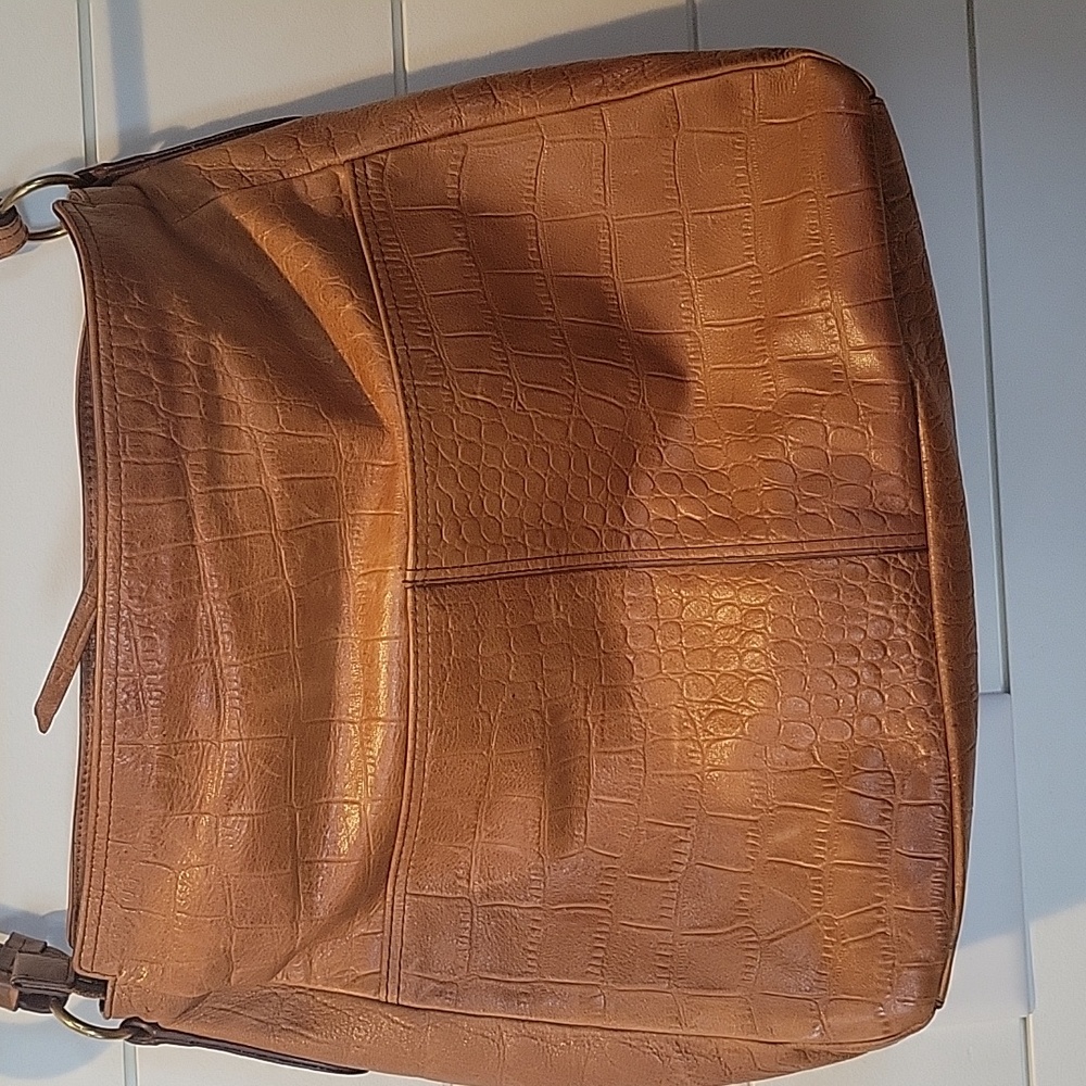 MARGOT LEATHER SHOULDER BAG TAN/BROWN - Picture 5 of 16
